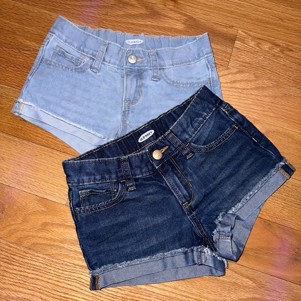 Old Navy Denim Shorts Girls Size 7 Perfect Condition
